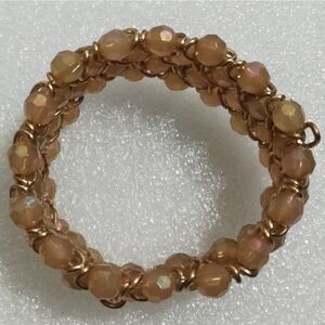 Chain Link & Beads Bangle Bracelet